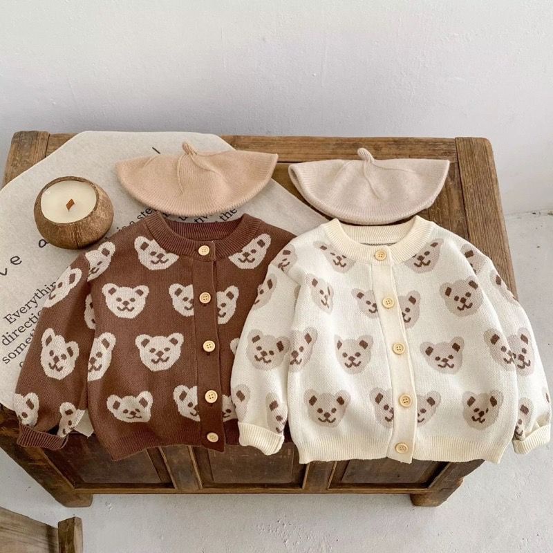 Kids Bear Cardigan anak motif beruang