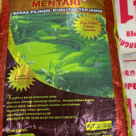 

COD[HJ]-Beras Mentari Merah 10kg JNT GOSEND GRAB