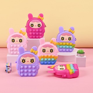 Image of Tas Pop It/Tas Selempang Lucu Rainbow/Tas Unicorn/Hellokitty/Micky Mouse/Girls/SpongeBob/Cloud/Ratu