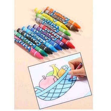 Crayon Set 46 Pcs Crayon Oil Paste Pensil Warna Pensil Warna Lengkap Alat Mewarnai Alat Melukis