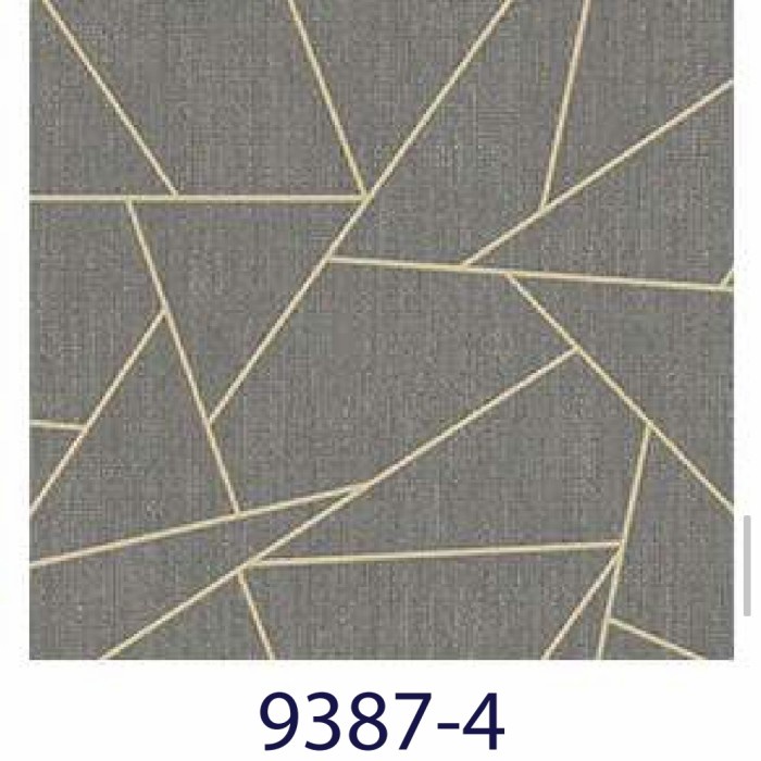 Wallpaper Wallpaper Dinding Korea Geometri Segitiga 15Mtr