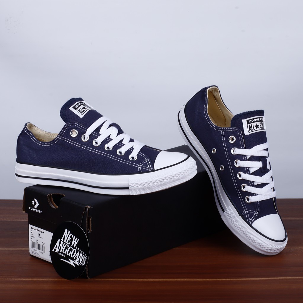 Sepatu Sekolah !! sepatu Allstar Classic Low Sepatu Sneakers Alstar Convers Pendek Warna Hitam Bahan Canvas