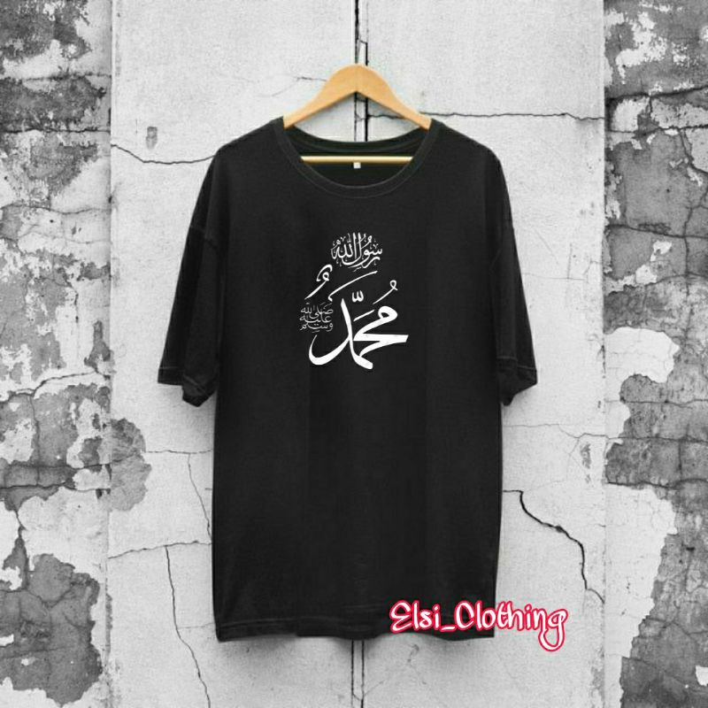 KAOS T-SHIRT DISTRO KALIGRAFI KEREN MURAH WARNA HITAM