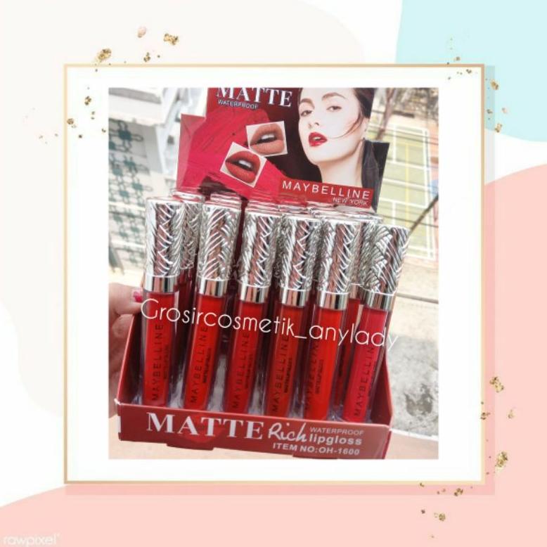 LIP GLOSS MAYBELLINE MATTE RICH OH-1600/LIPGLOSS MATTE OH-1506
