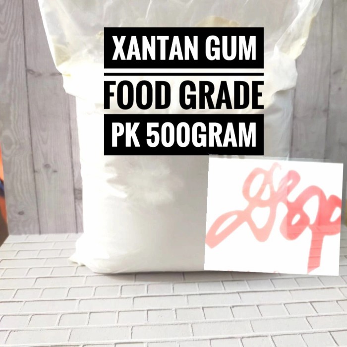 

PREMIUM XANTHAN GUM 500 GRAM , ZIBOXAN PENGENTAL FOOD GRADE 200 MESH