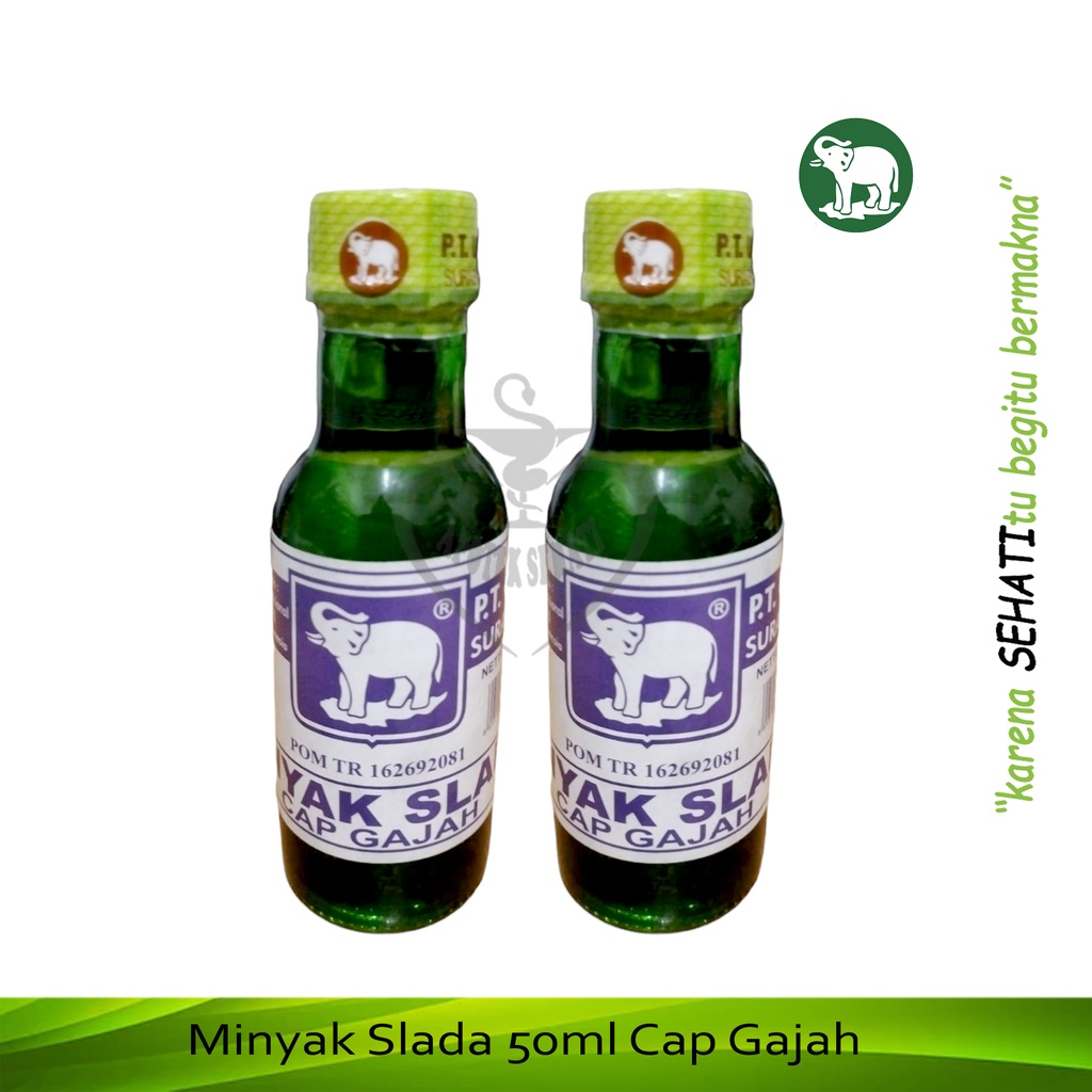 MInyak Seree Cap Gajah Botol Kaca Minyak Slada Cengkeh Gondopuro Aceton Original