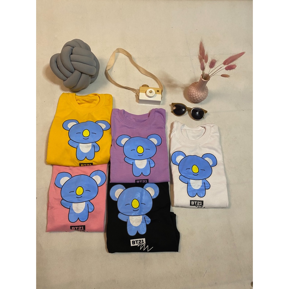 SWEATER BT21W PANDA CREW NECK ANAK // SWEATER BASIC ANAK BTS KOREA KEREN