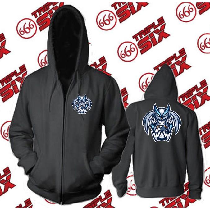 Jacket Esports Team WAW - PUBG Dota2 CSGO Mobile Legends Sweater Hoodie Pria Bahan Fleece Sablon Pol