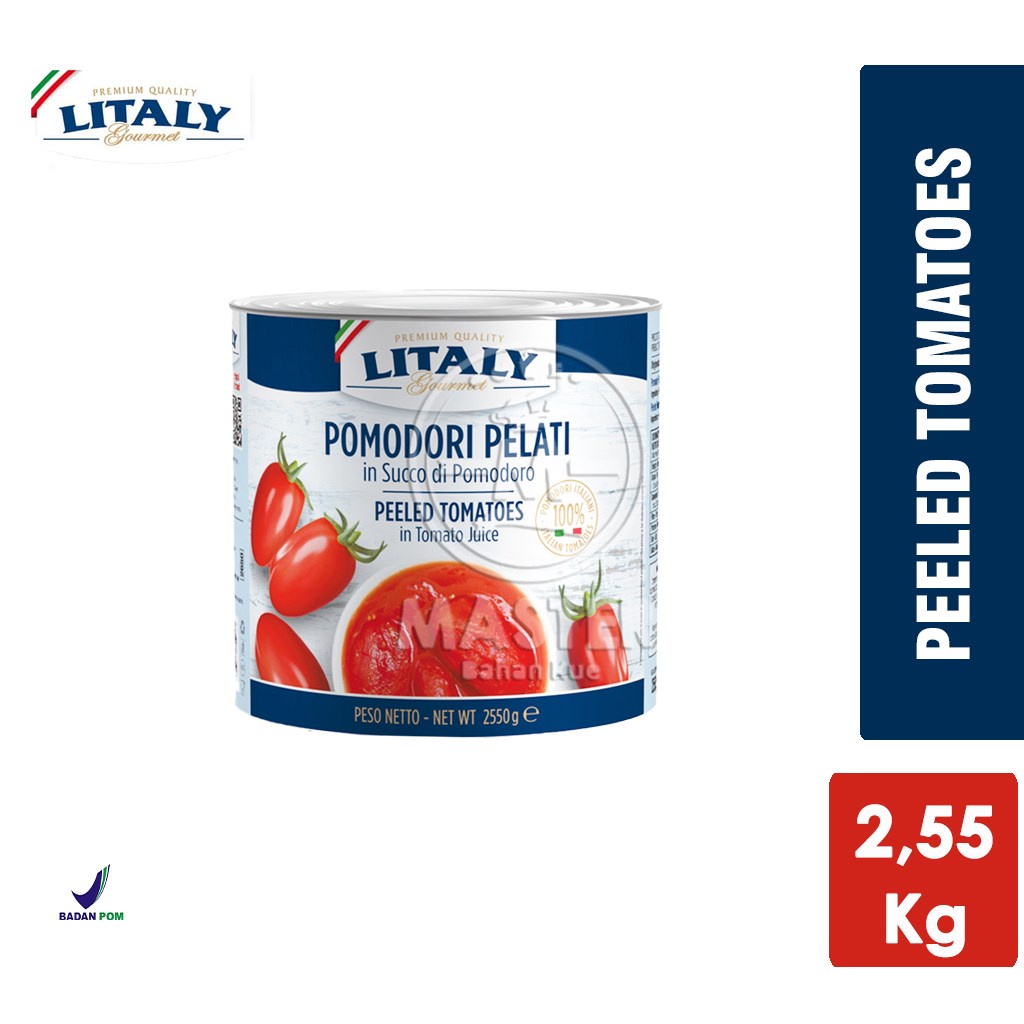 

Litaly Peeled Tomatoes / Tomat Kupas Kaleng Itali [2,55 kg]