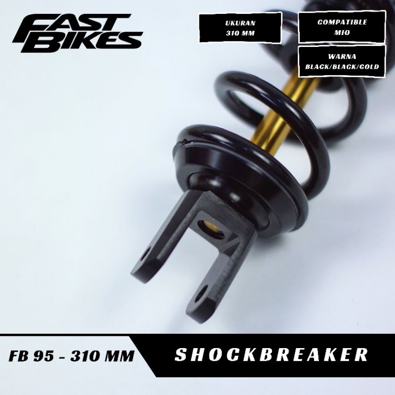 Shockbreaker Matic Non Tabung Fast Bikes Ukuran 310mm 330mm Universal Vario Beat Mio Scoopy spacy fino dll