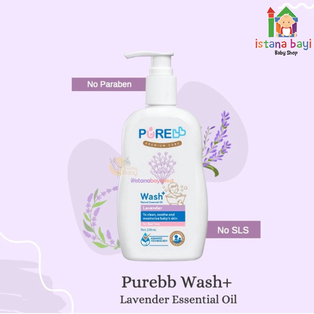 PureBB Wash Eucalyptus/Lavender/Lemongrass 230ml - Sabun Bayi