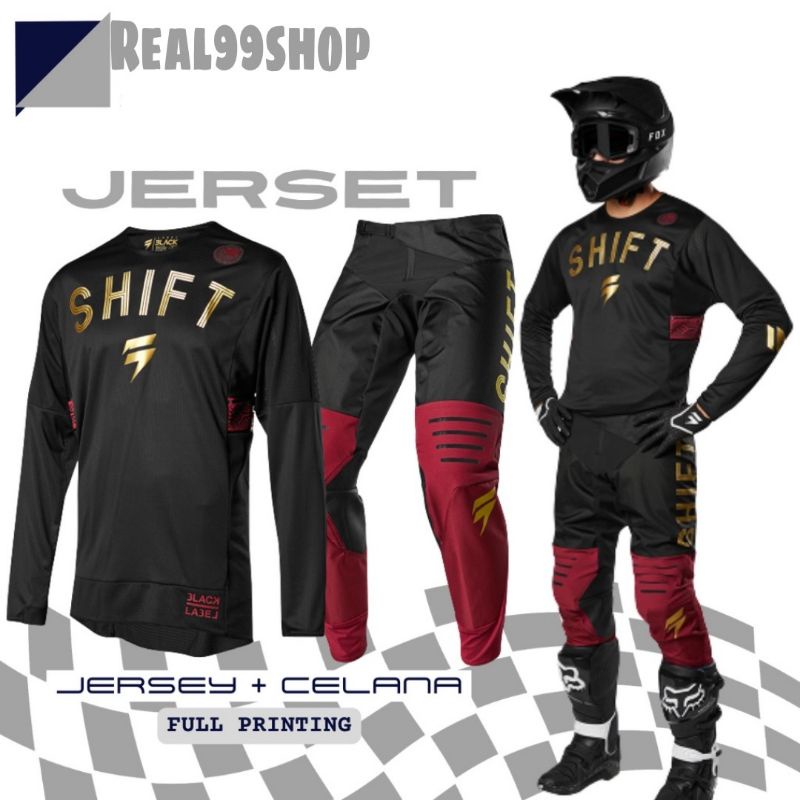 jersey trail set celana cross adventure motocross