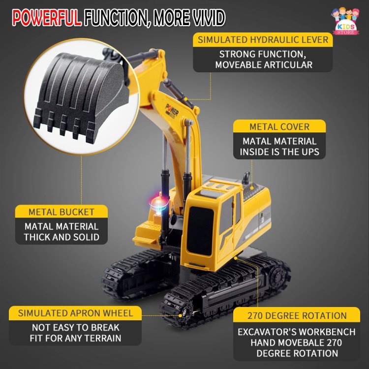 Mainan Mobil Truck Excavator Remote Control | Maiann Mobil Konstruksi Truk | Mainan Anak Laki Laki Mobil Mobilan Remot Kontrol | Mainan Terbaru 2022