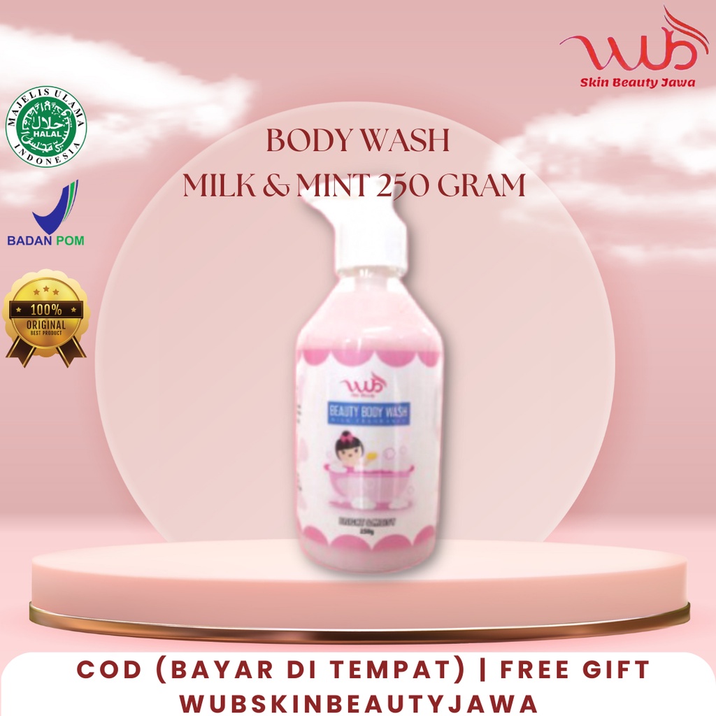 WUB Skin Beauty Body Wash Milk & Mint 250 Gram