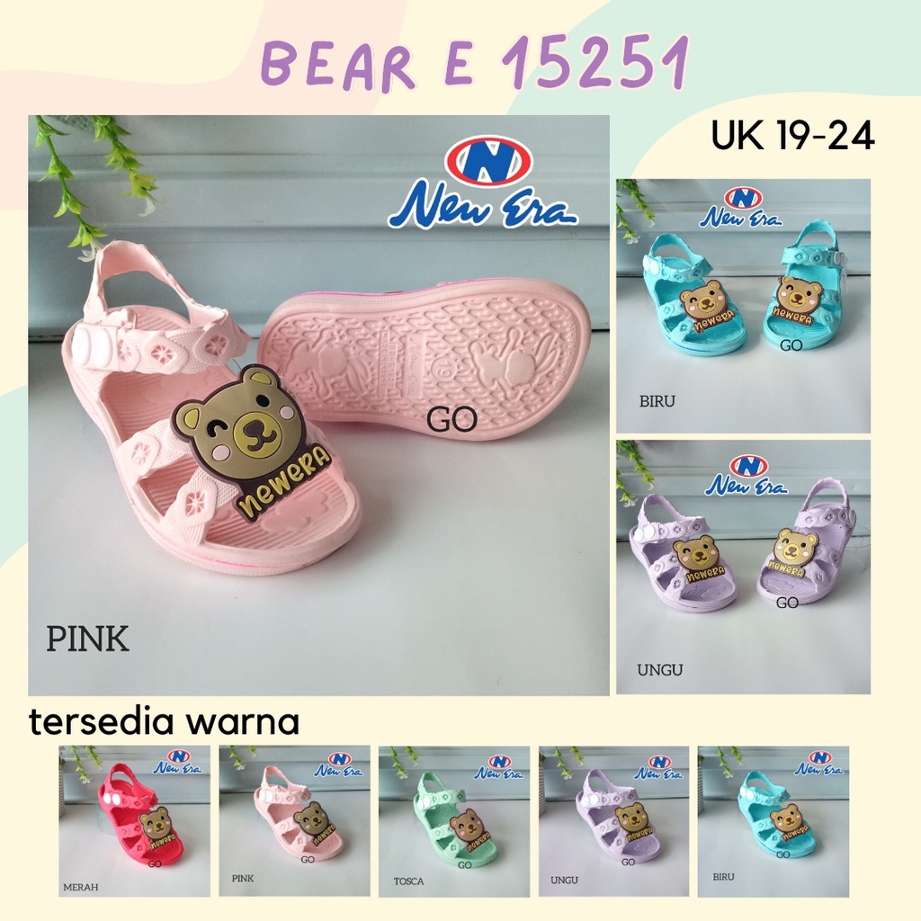 BB NEW ERA BEAR BB E 15251 sandal anak murah keren kekinian | sandal pesta anak | sandal liburan anak laki perempuan