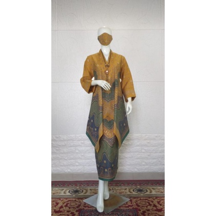 oneset batik/ setelan batik rok panjang wanita muslimah