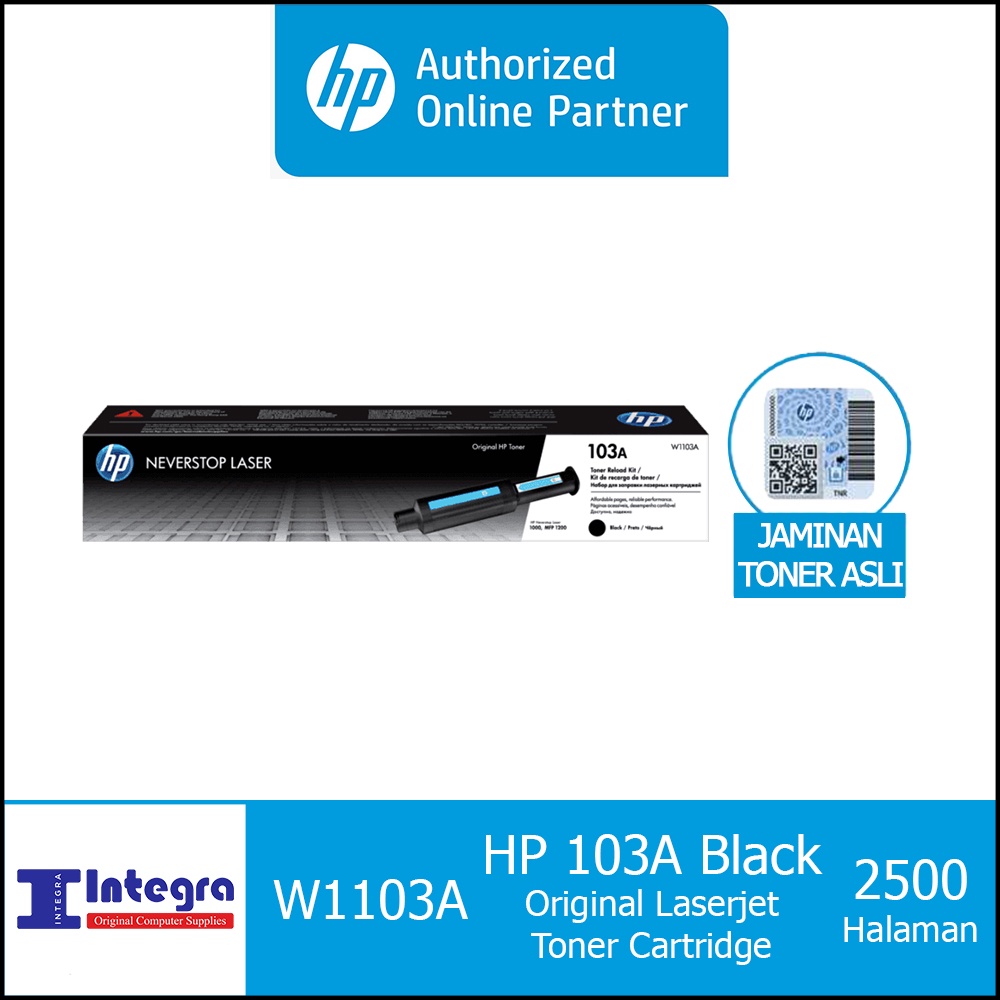 HP 103A | 103 A Blk Neverstop Toner Reload Kit ( W1103A )