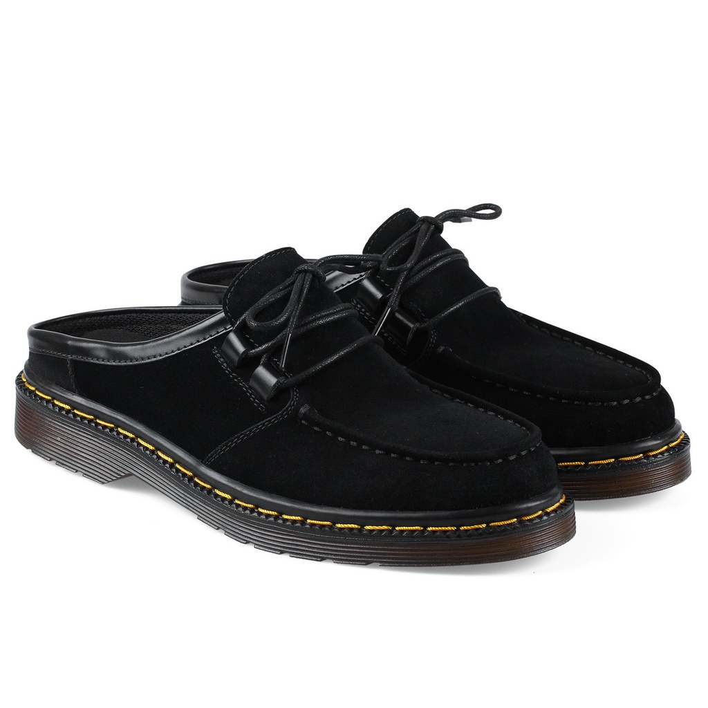 Athar Shajodo -  Sepatu Sandal Kulit Suede Pria Wanita