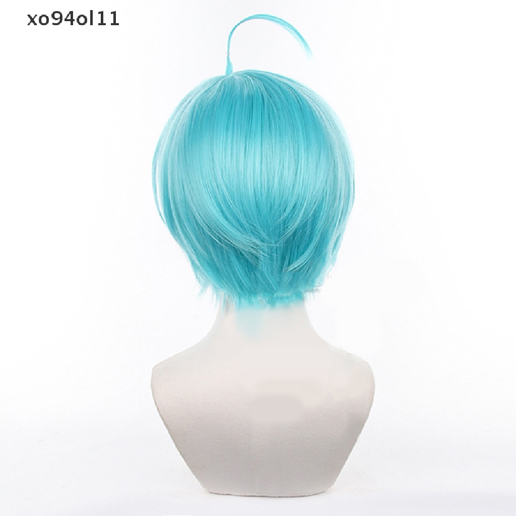 Xo Ensemble Stars Cosplay KAZEHAYA TATSUMI Wig Rambut Palsu Biru Bermain Peran Props OL