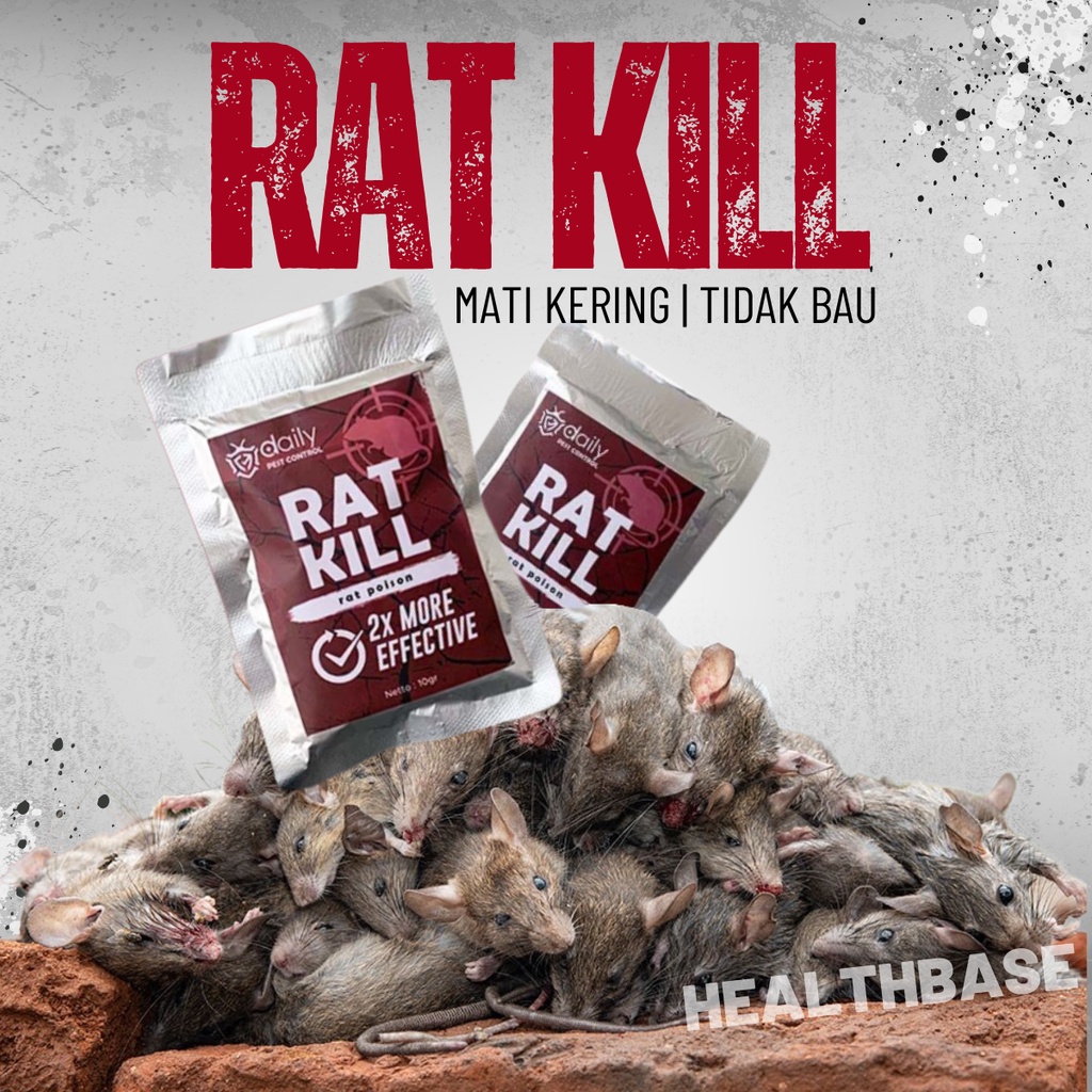 Obat Racun Tikus Mati Kering Ampuh Tidak Meninggalkan Bau Basmi Hama Tikus Daily Rat Kill