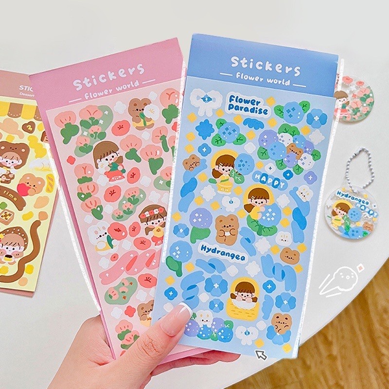 

Sticker Cute Stiker Anak Lucu Girl Flower Bunga Deco Sticker 087