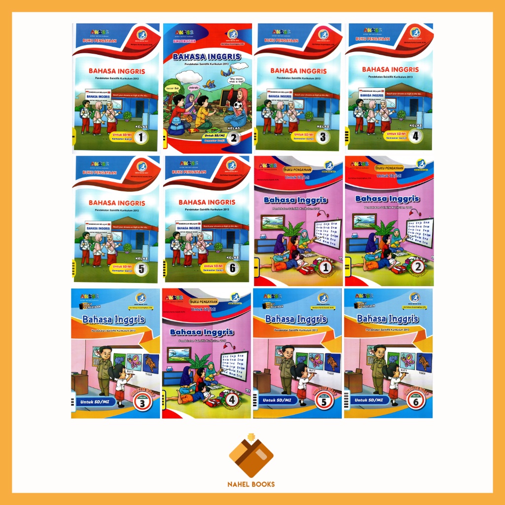 LKS K13 AKSES GRAFIKA 27 BAHASA INGGRIS KELAS 1,2,3,4,5,6 SD