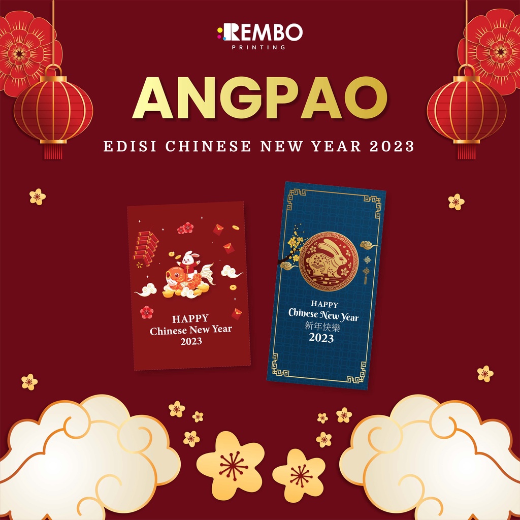 Amplop Imlek | Amplop Angpao | Amplop Hadiah | Amplop Angpau Rabbit Kelinci Imlek 2023 | Tahun Kelinci | Rabbit Year