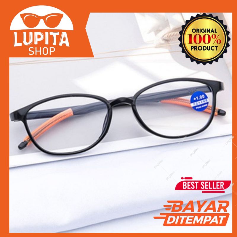 New/KACAMATA BACA/KACAMATA PLUS FOKUS BACA FRAME LENTUR UK +1.00 sd +3.50