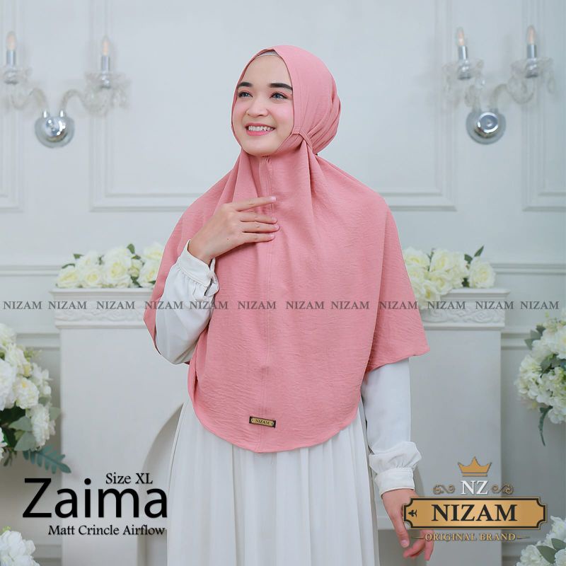Khimar Zaima Size XL Crinkle Airflow By Nizam Scarf