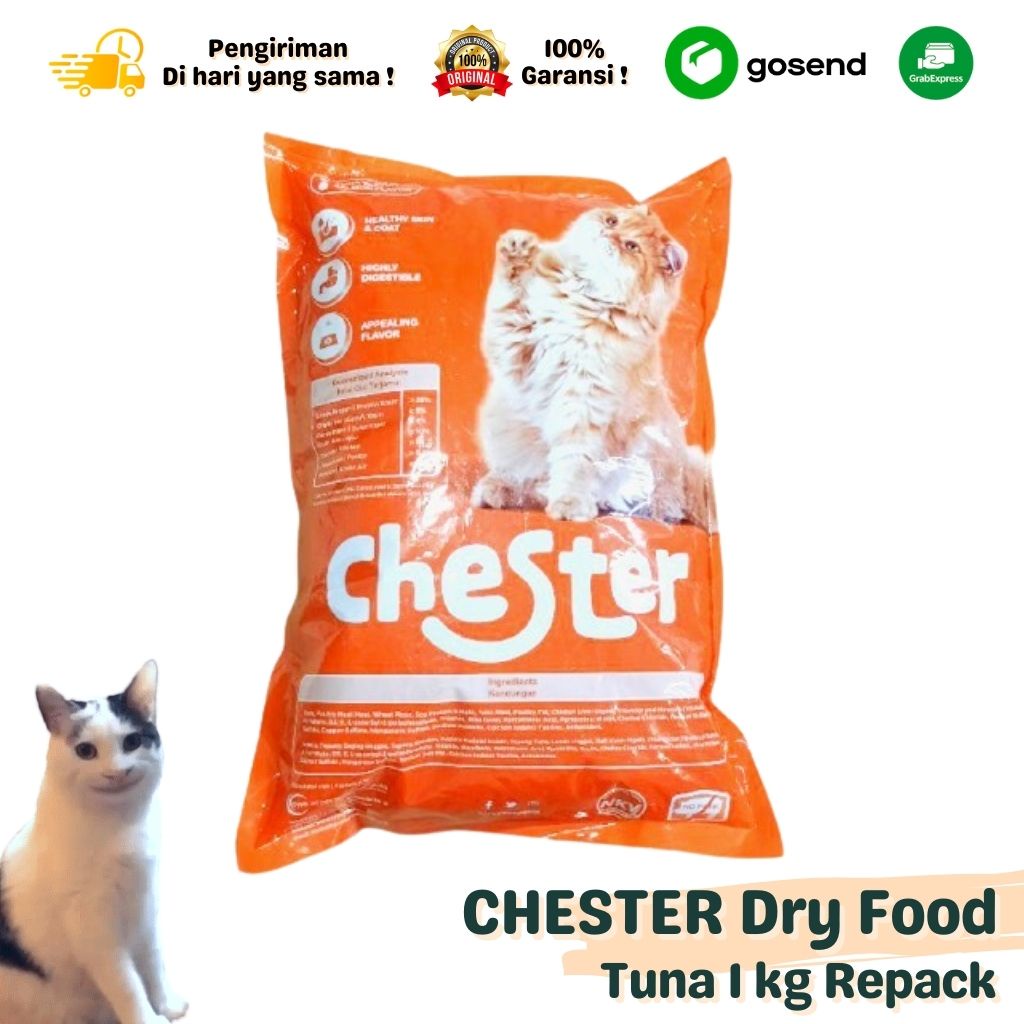 Makanan Kucing Dry Cat Food CHESTER Tuna Kemasan Repack