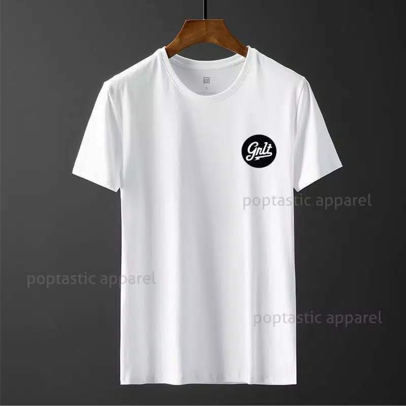 hampers plash white kaos cowok