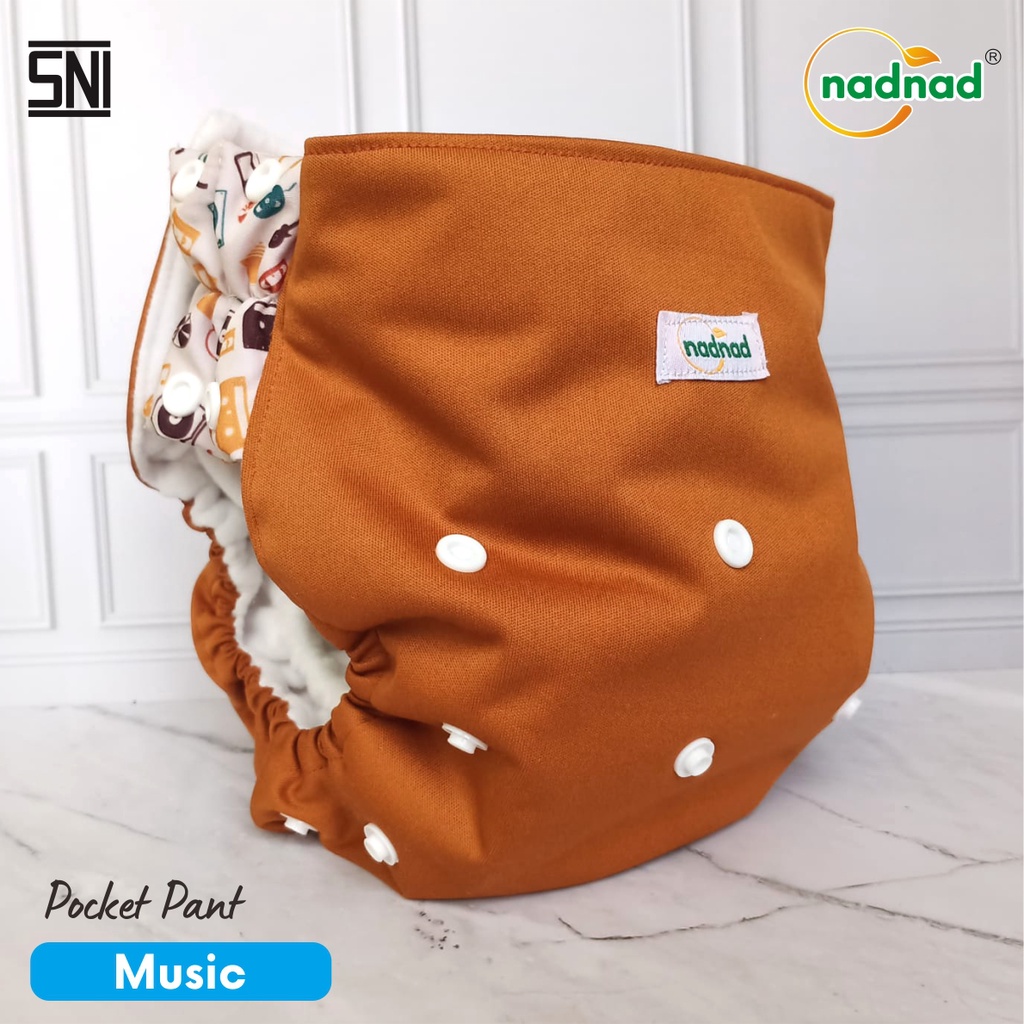 Clodi Bayi NadNad by Sakina Pocket Pants 7-25 kg Clody Kain Celana Popok Cuci Ulang