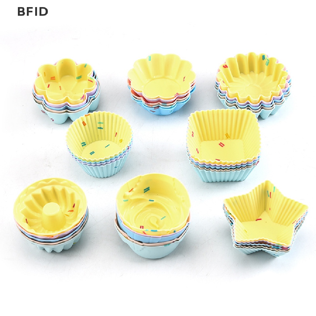 [BFID] 5pcs/set Cetakan Kue Silikon Muffin Cupcake Baking Mold DIY Cake Decorag Tool [ID]