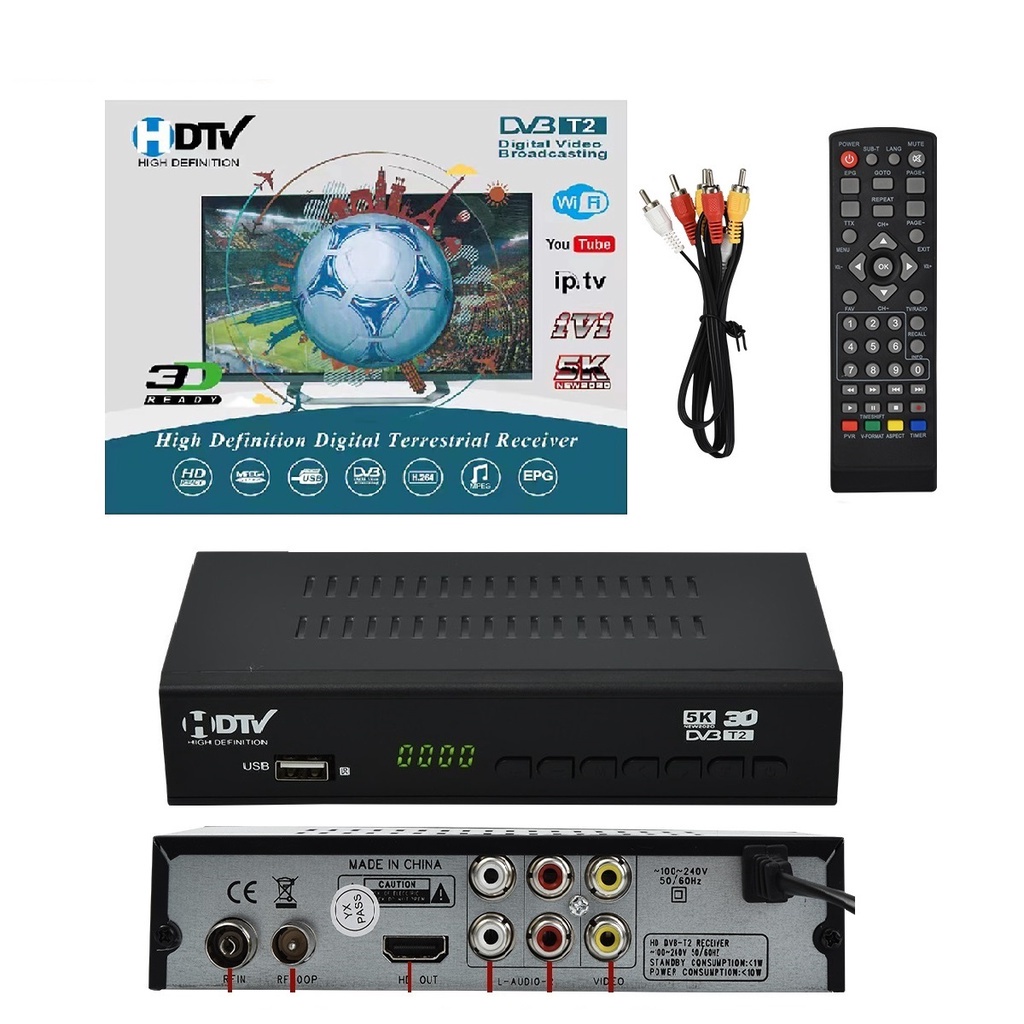 SET TOP BOX STB HDTV DVD T2 HD TV Set top box dvb T2 1080P / Box tv digital / Set box tv digital / Set top box tv tabung Original