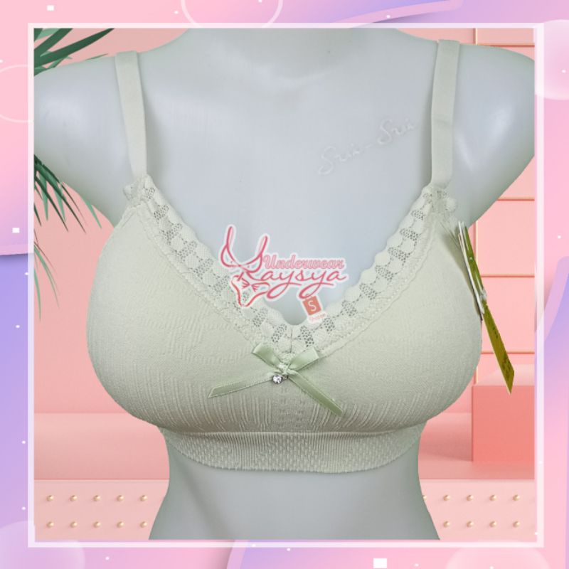 Bra BH Rajut daixiandi I Bra busa tipis dan tanpa kawat Ukuran 34-38