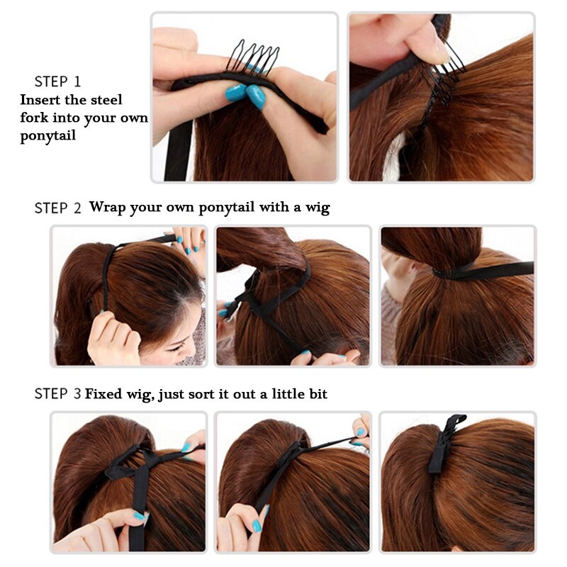 Hair Clip Ponytail Hair Extension Rambut Palsu Wanita Hair Extension Clip Wig Rambut Hairclip Ponytail