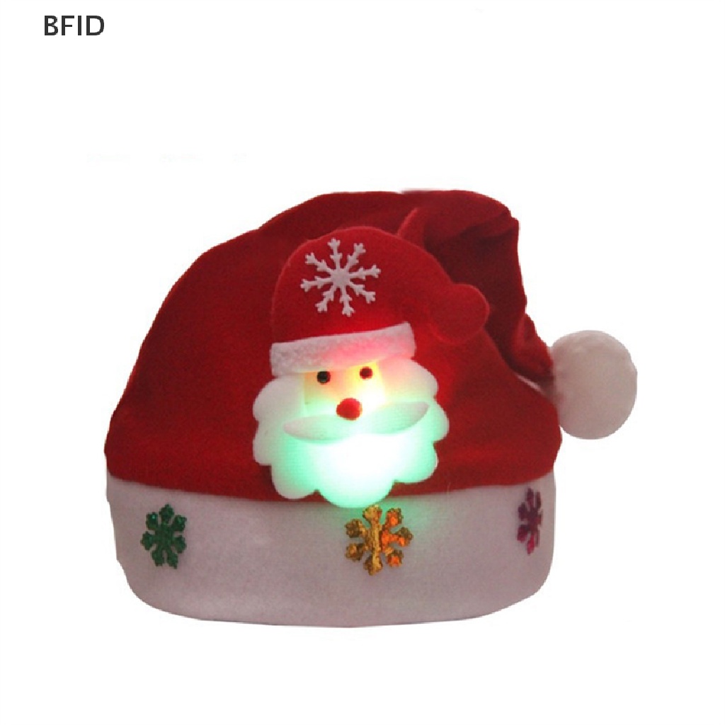 [BFID] Topi Natal LED 2022baru Kupluk Tahun Baru Rajut Menyala Hangat Christmas [ID]