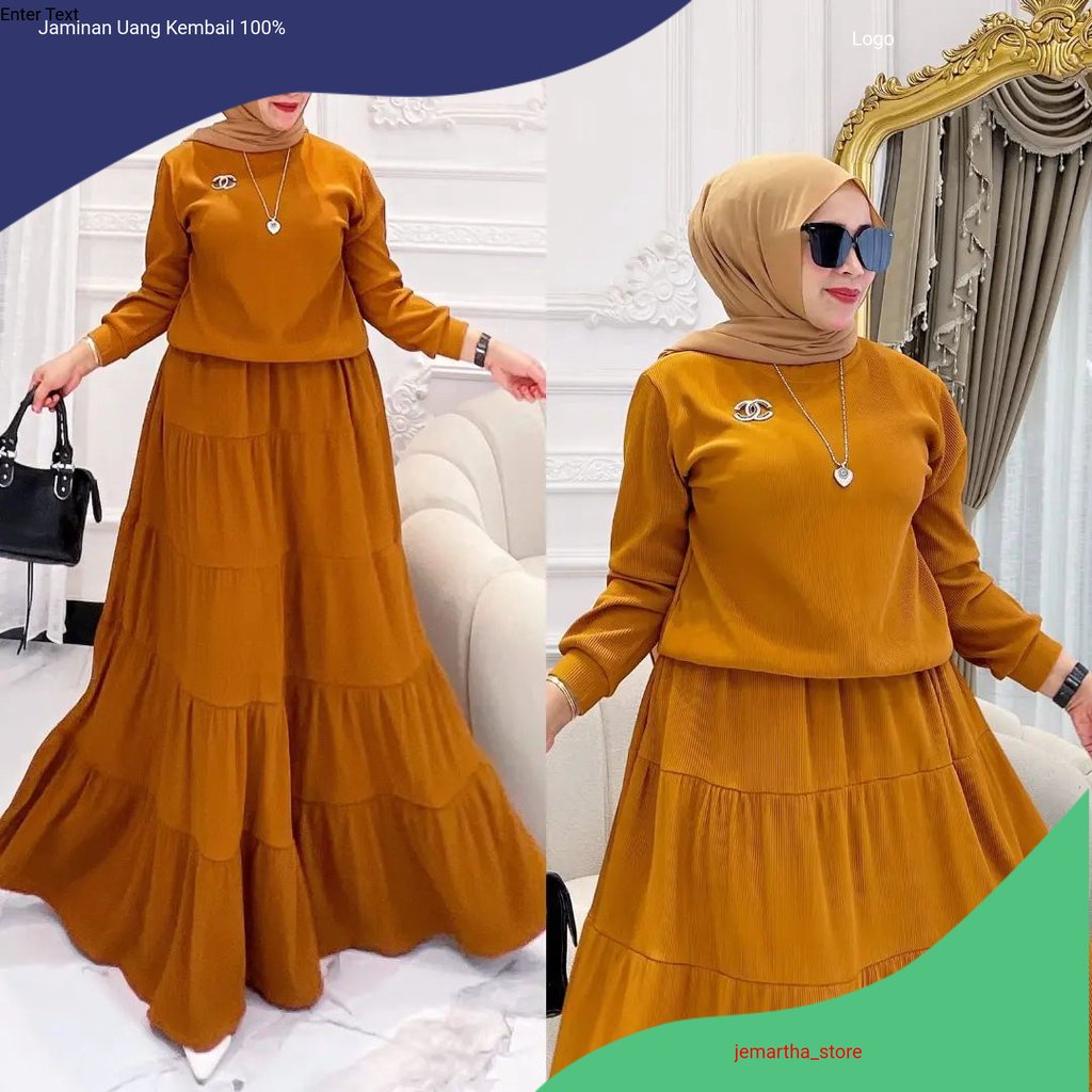 NABILA DRESS GAMIS CRINKLE AIRFLOW PREMIUM DRESS WANITA TERBARU 2023 GAMIS WANITA BAHAN CRINGKLE APL