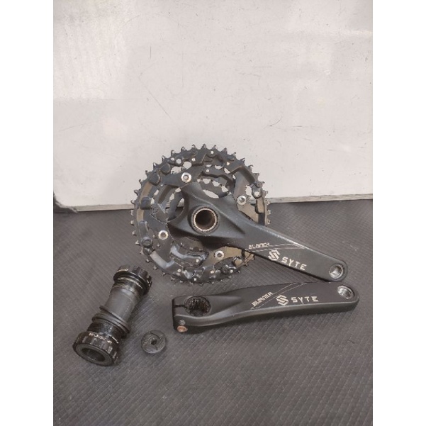 crank syte burner ht2 3 speed 22 32 42 hollowtech plus bb second siap pakaii