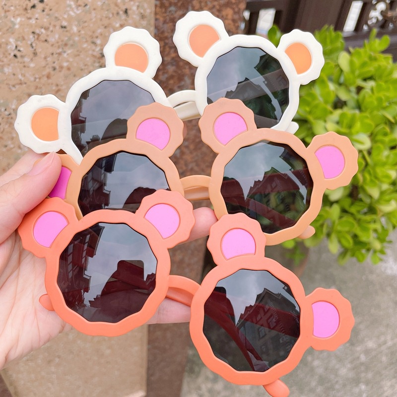 T&amp;Y Kacamata Bulat Fashion Anak Telinga Beruang 6625 Kaca Mata Hitam High Quality Kids Sunglasses Kaca Mata