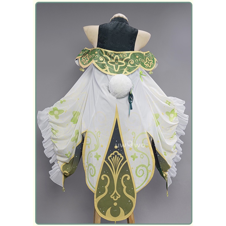 PRE-SALE UWOWO Genshin Impact Fanart: Nahida Cosplay Costume Rabbit Bunny Kusanali Sumeru Dendro Archon Cute Cosplay Costumes