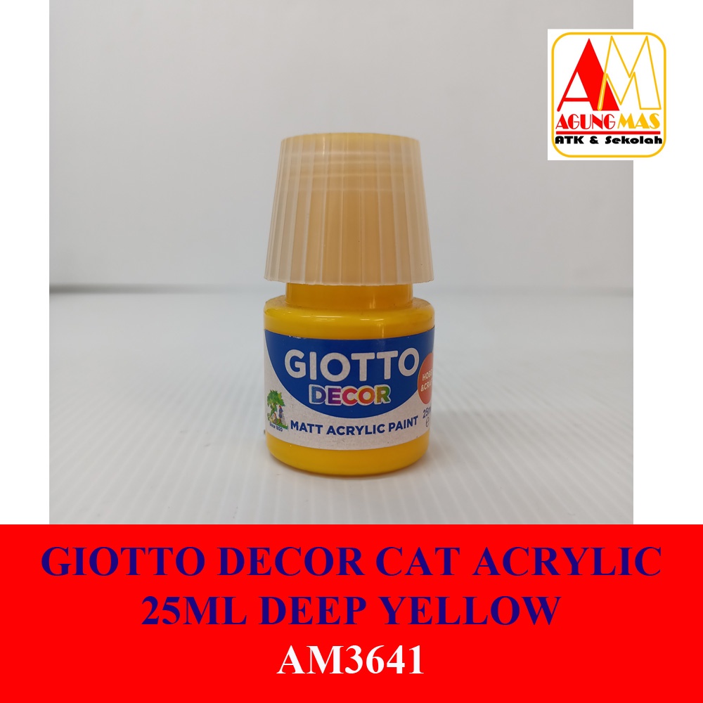 

GIOTTO DECOR CAT ACRYLIC 25ML DEEP YELLOW