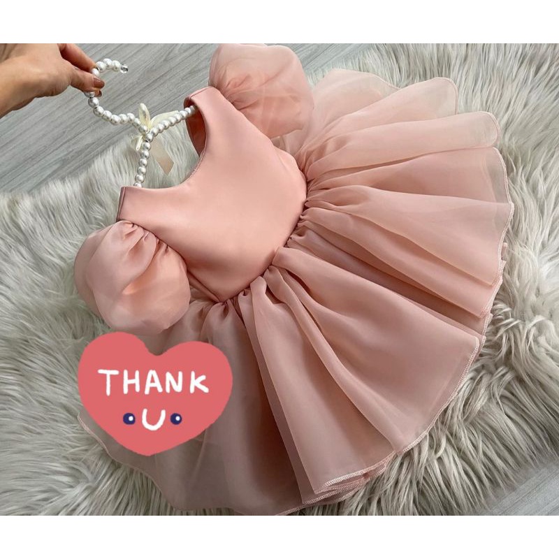 Janayubaby Dress bayi gaun anak organza premium