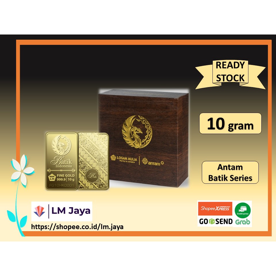 New Batik Series Antam 10 gr Emas Batik Antam 10 gr Emas Batik Antam 10 gram Logam Mulia 10 gram Antam 10 gr Antam 10 gram Kado Premium