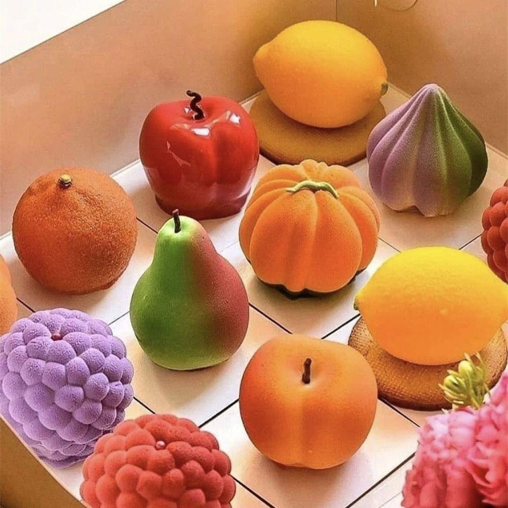 Populer Cetakan Silikon Buah Silicone Edible Alat Baking Cetakan Coklat Pinggiran Kue
