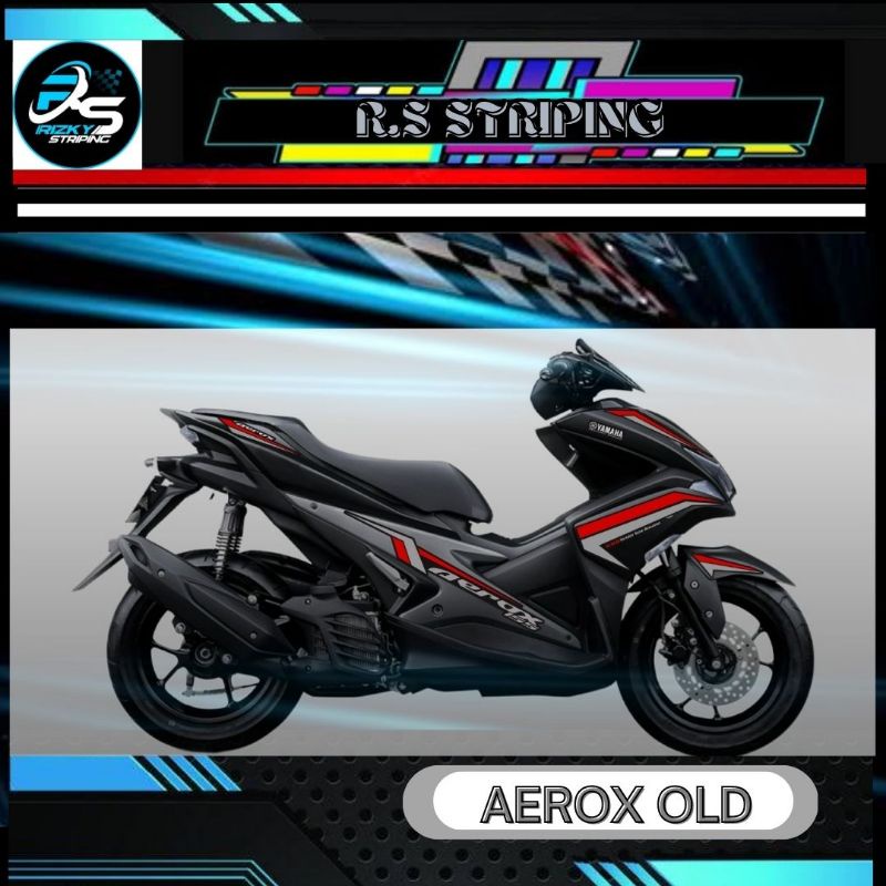 STICKER STRIPING VARIASI YAMAHA AEROX OLD# VARIASI AEROX OLD GRAFIS MOTIF.