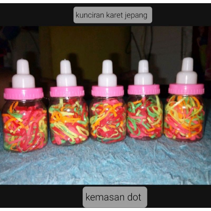 Karet jepang dot mini/kunciran karet rambut