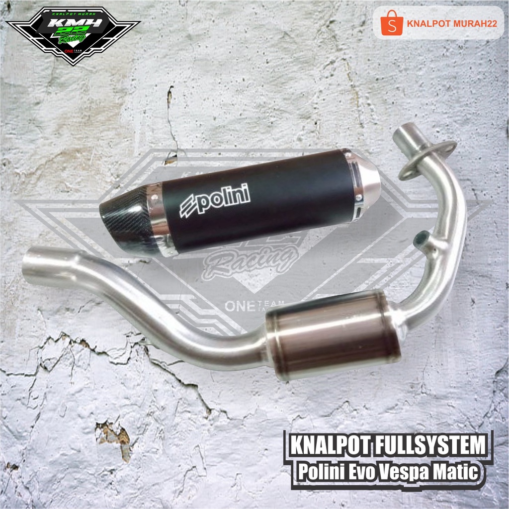 Knalpot Custom Polini Evo All Vespa Matic
