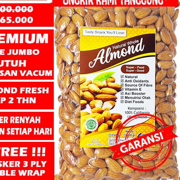 

Sale[FG2]-1 Kg Kacang Almond Panggang Kupas Natural Premium Blue Diamond U.S.A