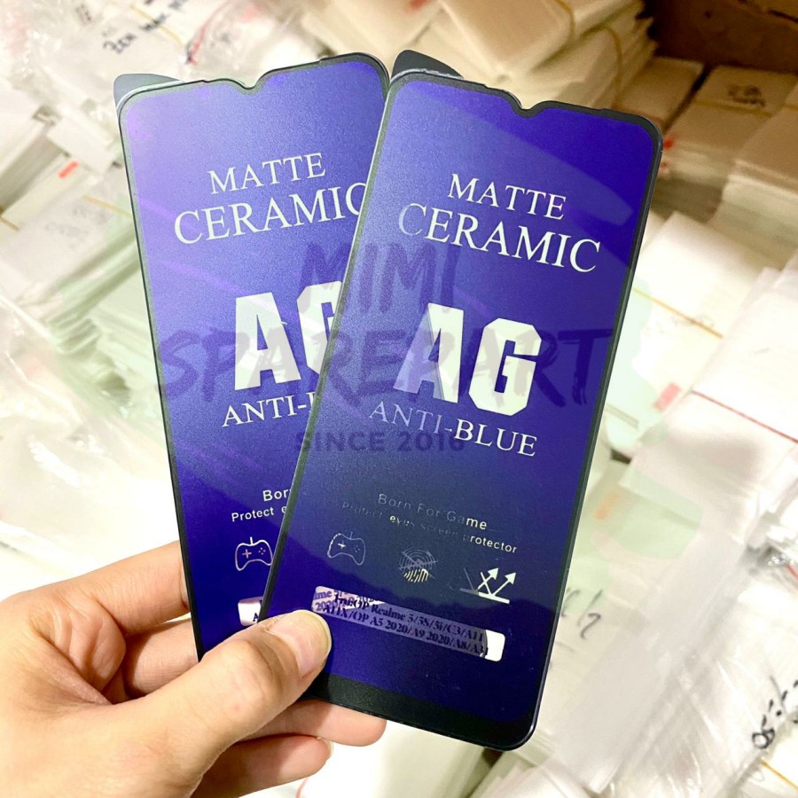 OPPO A9 2020 A5 2020 A31 F5 F7 F9 ANTI GORES CERAMIC LENTUR CERAMIC BLUE LIGHT ANTI RADIASI MATTE MIKA PLASTIK SCREEN GUARD PELINDUNG LAYAR BUKAN KACA TEMPRED